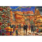 Blue Bird Christmas at the Town Square Puzzel 2000 stukjes