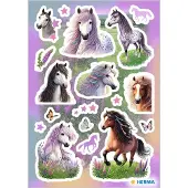 Herma Stickers etiketten paardenhoofden - 10 stuks