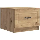 vidaXL Salontafel Artisanaal eiken 49 x 50 x 37 cm Bewerkt hout