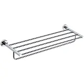 Sapho X-Round E handdoekenrek met handdoekstang 60cm, chroom