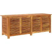 vidaXL Tuinbox met jaloezieën 150x50x56 cm massief acaciahout