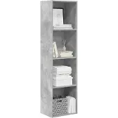 vidaXL Boekenkast 40x30x152 cm bewerkt hout betongrijs