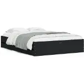 vidaXL Bedframe met lades bewerkt hout bruin eikenkleur 120x190 cm