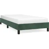 vidaXL Bedframe zonder matras, donkergroen, 120x210 cm, fluweel