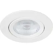 Ks Verlichting inbouwspot - Liv plafondspot - dimbaar - wit - kantelbaar