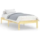 vidaXL Bedframe massief grenenhout 90x200 cm