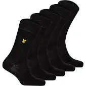 Lyle & Scott Core set van 5 sokken in zwart