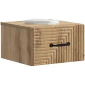 vidaXL Muurbevestigde Nachttafel Artisanaal eiken 34,5 x 33 x 20 cm