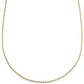 Lucleon Essentials | 2 mm Goudkleurige Ketting met Gedraaide Schakels