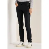 Cecil Dames Broek in lederlook - Zwart - 36