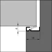 Ivana inbouwtochtprofiel AR G4 acryl (3mtr)