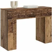 vidaXL Salontafel Oud hout 102 x 35 x 75 cm Bewerkt hout