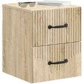 vidaXL Muurbevestigde Nachttafel Sonoma Eiken 34,5 x 33 x 40 cm