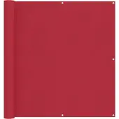vidaXL Balkonscherm 110 x 700 cm Oxford Stof Rechthoekig Rood