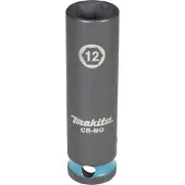 Makita Krachtdop Impact Black 3/8 12x82mm - E-16293