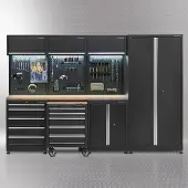 Datona Werkplaatsinrichting PREMIUM met eiken werkblad 300 cm breed