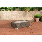 CLP Polyrattan loungeset, tafel Madeira, 110 x 60 | Kleur: grijs gemêleerd