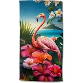 Good Morning Strandlaken Velours Jerry 100x180cm - pink