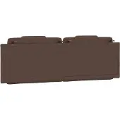 vidaXL Hoofdbordkussen "Viana" 160 cm kunstleer bruin