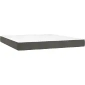 vidaXL Pocketveringmatras medium california king 183x213x20 cm fluweel grijs