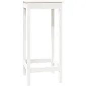 vidaXL Bartafel 50x50x110 cm massief grenenhout wit