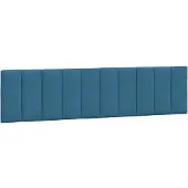 vidaXL Hoofdbordkussen "Hanko" 200 cm fluweel blauw