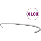 vidaXL Gabionhaken 100 st 30 cm gegalvaniseerd staal
