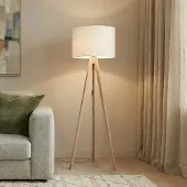 TK Lighting Vloerlamp Grand, hout licht, Woon-/ Eetkamer, Hout, Modern, vloerlamp hout