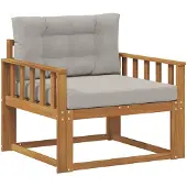 vidaXL Buiten Midden Sofa Naturel