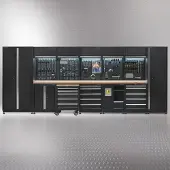 Datona Werkplaatsinrichting PREMIUM met eiken werkblad 500 cm breed