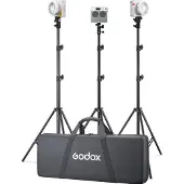 Godox ML100BI LED Monolight Kit 3 met V-mount Holding Handle