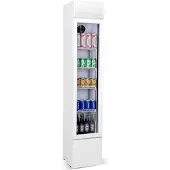 CombiSteel Drankenkoeling - Smal Model - 105L - Wit - +2°C/+10°C - Statisch + Ventilator - 360x422x1880mm - Horeca Koelkast