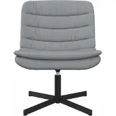 vidaXL Draaistoel Lichtgrijs 63 x 75 x 76 cm Stof