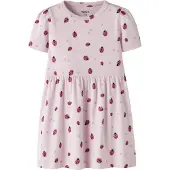 Name It Mini Jurk 'NMFHALINE' pink / rosa / lichtroze / zwart