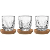 Leonardo GOCCE Espresso glas 60ml met onderzetter - set/6