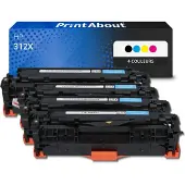 PrintAbout Toner 312X (CF380X) Zwart Hoge capaciteit geschikt voor HP
