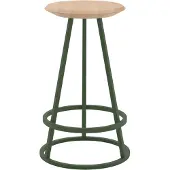 Harto Gustave Kruk Natural ash wood | Ash-green metal | 65 cm