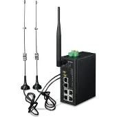Planet Industriële 4G LTE Cellulaire WL Gateway/Controller, Router, Zwart