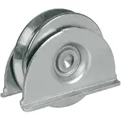 Nobrand Wiel met zijsteun voor poorten, neusbreedte 80 mm