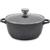 Maestro Aluminium Pan met Deksel - 28cm, 6L, Anti-aanbak