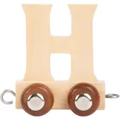 Small Foot - Houten lettertrein - letter 'h' - 12 stuks