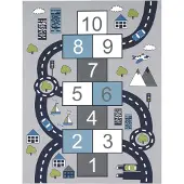 TT Home Kinderkamertapijt tapijt jongen meisje kinderkamertapijt baby antislip straat
