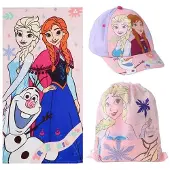 Disney Frozen Strandhanddoek Frozen Blauw 70 x 140 cm (3 Onderdelen)