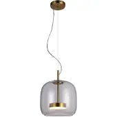 ITALUX LED-pendellamp 10W CASTE PND-17760A-BRSS-CL van