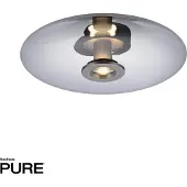Pure Plafondlamp , Vitrum, dimbare, Grijs, Woonkamer, Glas, Modern