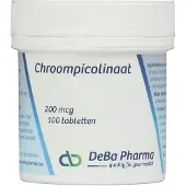 Deba Pharma Chroompicolinaat 200mcg 100 St Tabletten