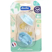 Dodie Anatomisch Fopspeen Blauw vanaf 6 Maanden 2 St Fopspeen
