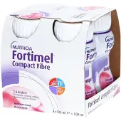 Nutricia Fortimel Compact Fiber 2.4 kcal/ml Aardbeiensmaak | 4 x 125 ml