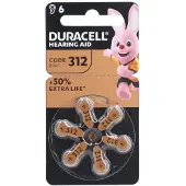 Duracell Easy Tab Hoorbatterij Da312 Bruin 6 St Batterijen