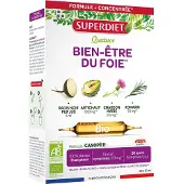 SuperDiet Lever Wellness Quatuor Organic 20 Ampullen